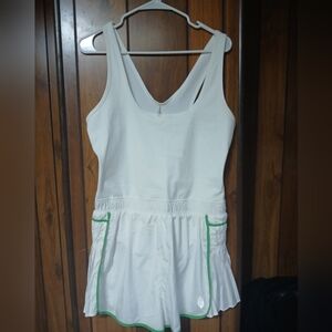 FP Movement by Free People White One Piece with Green Trim